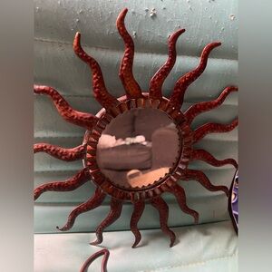 Sunburst Metal Wall Mirror